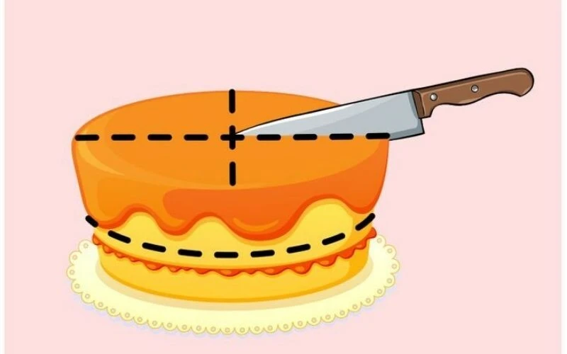 Sadece dâhiler 21 saniyede çözüyor! 3 kesim yaparak pastayı 8 parçaya nasıl bölersiniz?