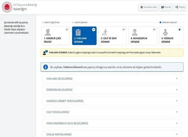 Askere gidecekler dikkat! Yeni düzenleme e-Devlet'te