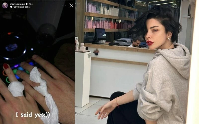 Merve Boluğur'un 'I said Yes' paylaşımı gündem oldu! Yeniden mi evleniyor?