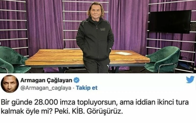 Armağan Çağlayan, Muharrem İnce'yi fena tiye aldı: İddian ikinci tura kalmak öyle mi?