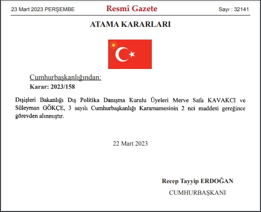 Cumhurbaşkanı Erdoğan, Merve Kavakcı’yı görevden aldı!