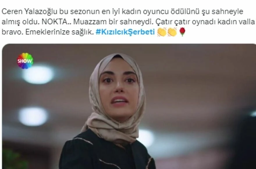 Kızılcık Şerbeti dün geceye damga vurdu! Nursema'nın intikam sahnesi sosyal medyayı salladı!