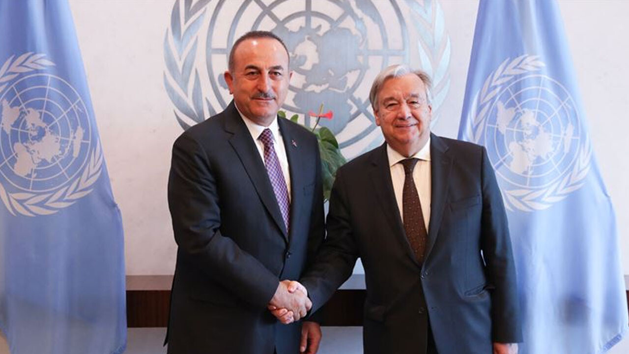 Son dakika! Bakan Çavuşoğlu, Antonio Guterres ile görüştü