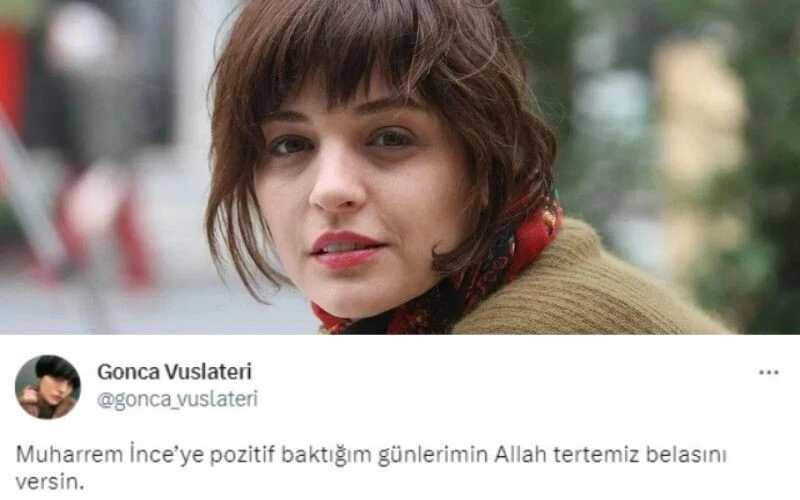 Gonca Vuslateri, Muharrem İnce'yi bombardımana tuttu: Allah tertemiz belasını versin!