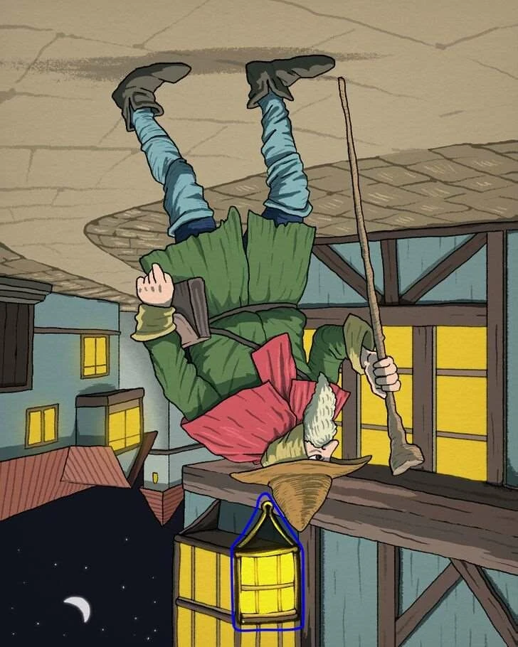 Yüksek zeka testi: Adamın kayıp fenerini sadece bir dahi 7 saniyede görebilir!