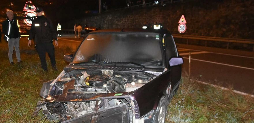 Trabzon’da kontrolden çıkan araç takla attı: Ölü ve yaralılar var