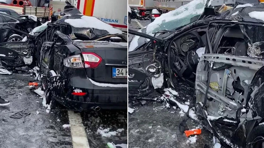 Son dakika! Bolu Dağı'nda zincirleme kaza: Ankara yolu trafiğe kapandı, çok sayıda yaralı var