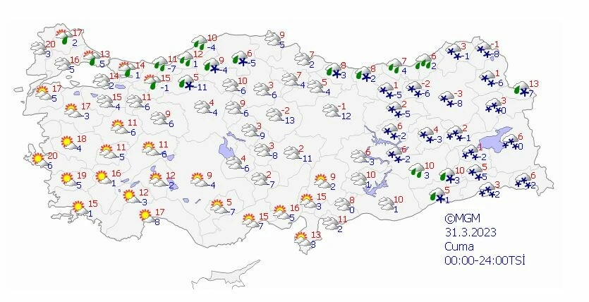 Mart ayının son gününde hava nasıl olacak? Fırtına, kar ve sağanak… Uyarılar peş peşe geldi