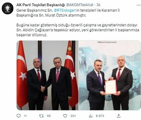 AK Parti’de seçimler öncesi 3 yeni atama!