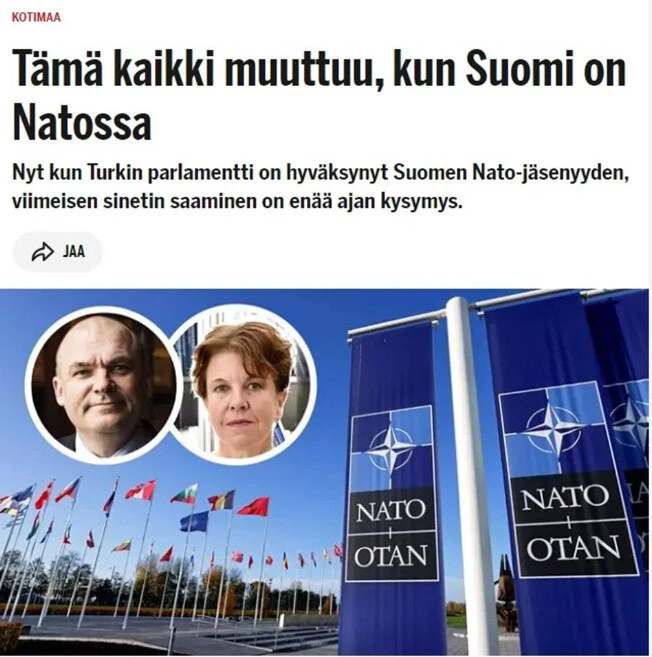 Türkiye'den onay bekleyen İsveç, Finlandiya'nın NATO onayını manşetlerine böyle taşıdı