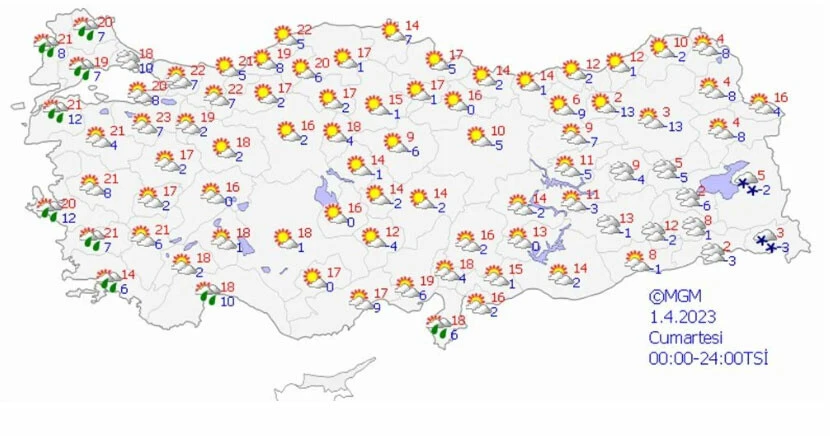 hava durumu 10 kent için uyarı! Rüzgarın hızı 70 kilometreyi bulacak! İşte <a href=