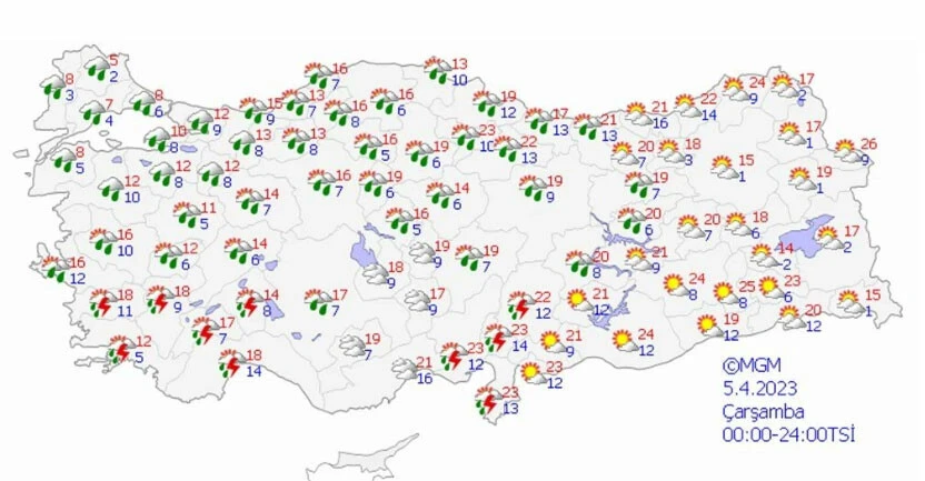 10 kent için uyarı! Rüzgarın hızı 70 kilometreyi bulacak! İşte hava durumu tahminleri
