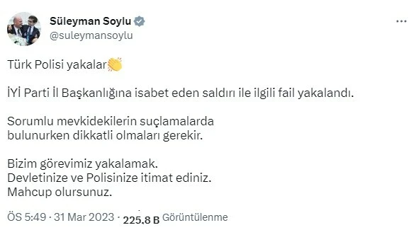 İYİ Parti'nin kurşunlanmasında kasıt var mı? Valilik olayın detaylarını açıkladı