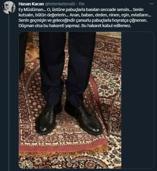 Kılıçdaroğlu’nun seccadeye basmasını eleştiren Hasan Kaçan’a Sibel Alaş’tan sert tepki!