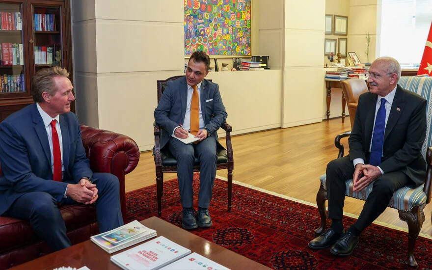 Cumhurbaşkanı Erdoğan'dan Kılıçdaroğlu ile buluşan ABD Büyükelçisi <a href=