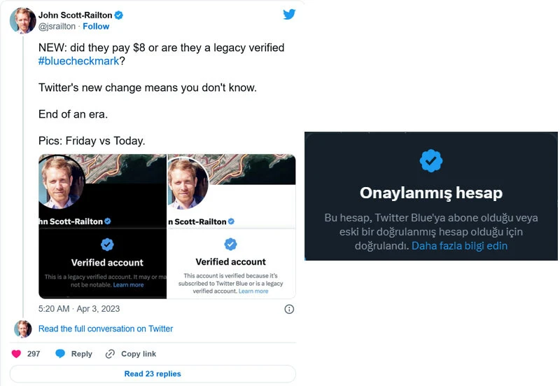 Twitter'dan kafa karıştıran mavi tik adımı: Hesaplar ayırt edilemez hale geldi!