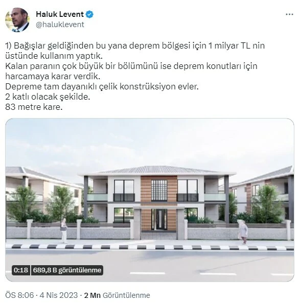 Haluk Levent, AHBAB'ın yeni projesini duyurdu: 6 ayda teslim edeceğiz!