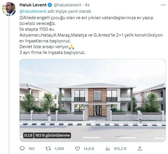 Haluk Levent, AHBAB'ın yeni projesini duyurdu: 6 ayda teslim edeceğiz!