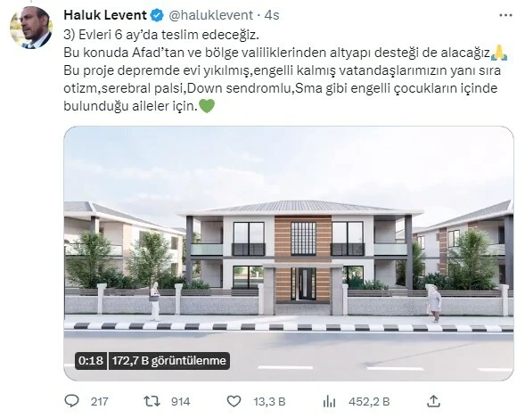 Haluk Levent, AHBAB'ın yeni projesini duyurdu: 6 ayda teslim edeceğiz!
