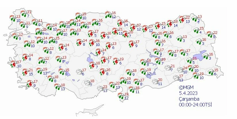 Sıcaklıklar düşüşte: Sağanak ve fırtınaya dikkat! Meteoroloji raporunu paylaştı