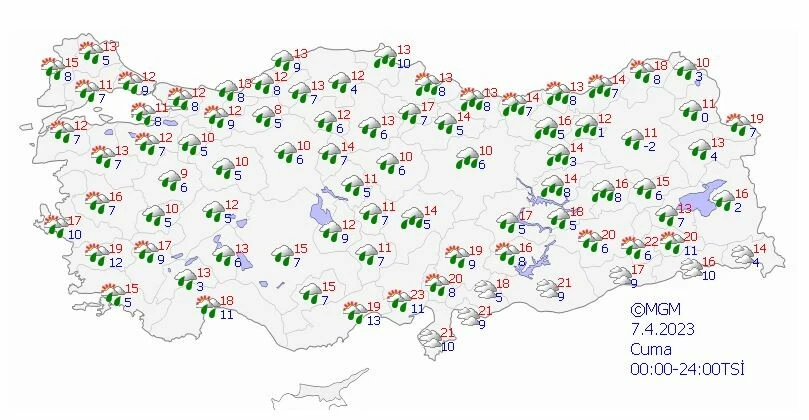 Sıcaklıklar düşüşte: Sağanak ve fırtınaya dikkat! Meteoroloji raporunu paylaştı