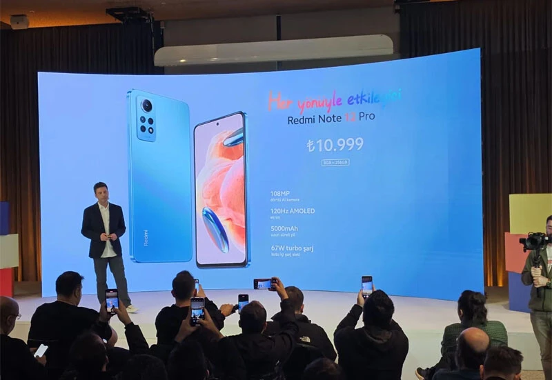 Xiaomi, Redmi Note 12 Pro’yu iddialı fiyatıyla Türkiye’de tanıttı