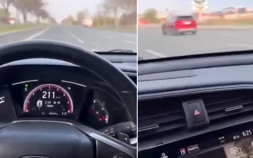 Honda Togg'a kafa tuttu: Nefes kesen kapışmada 211 kilometre hızla anca yetişti