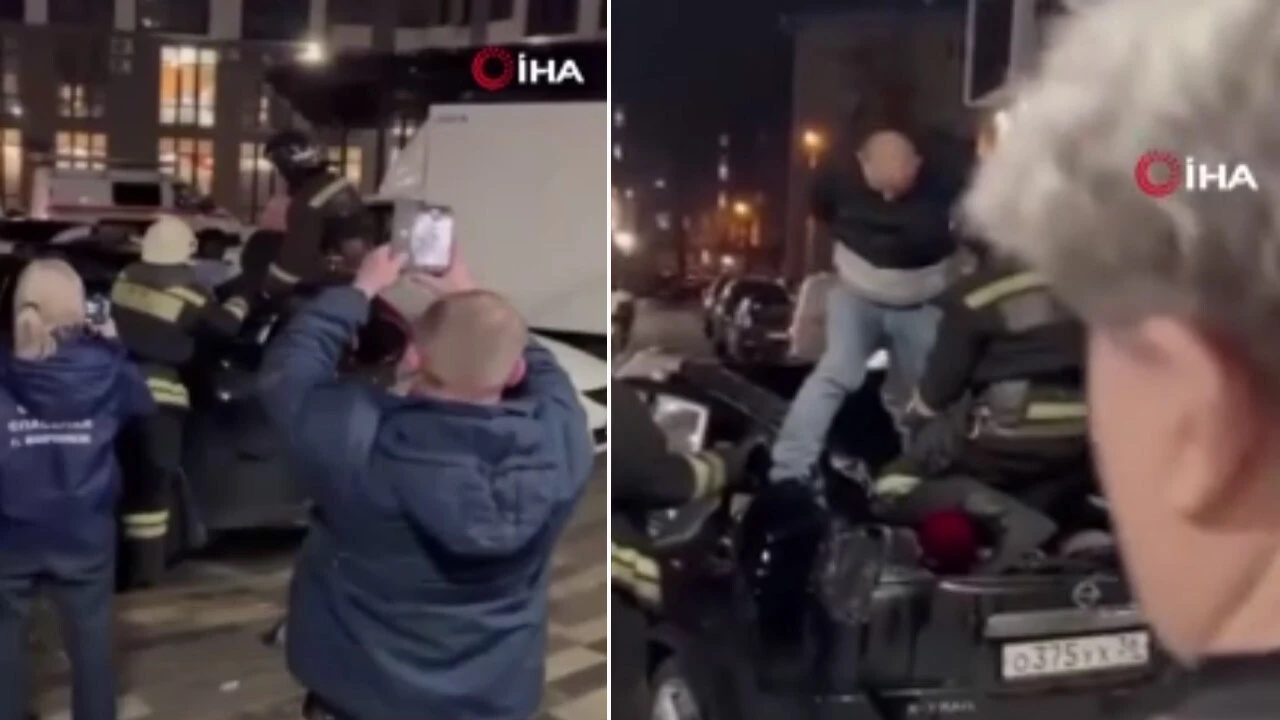 19. kattan düştü ambulansa yürüyerek bindi! İşte o şoke eden anlar