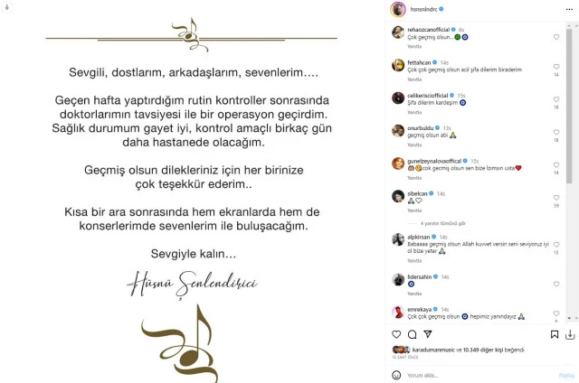 Hüsnü Şenlendirici kansere yakalanmasının ardından ilk kez konuştu! İşte son sağlık durumu