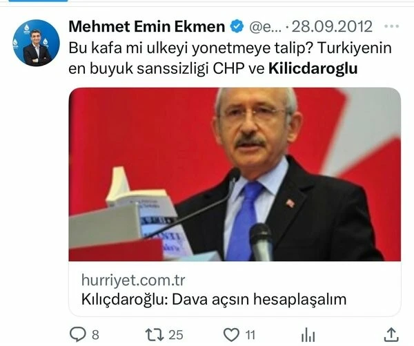 CHP listesinden aday gösterilen DEVA Partili Kılıçdaroğlu ile alay etmiş CHP listesinden aday gösterilen DEVA Partili Kılıçdaroğlu ile alay etmiş