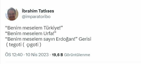 Aday gösterilmeyen İbrahim Tatlıses sessizliğini bozdu: Benim meselem sayın Erdoğan