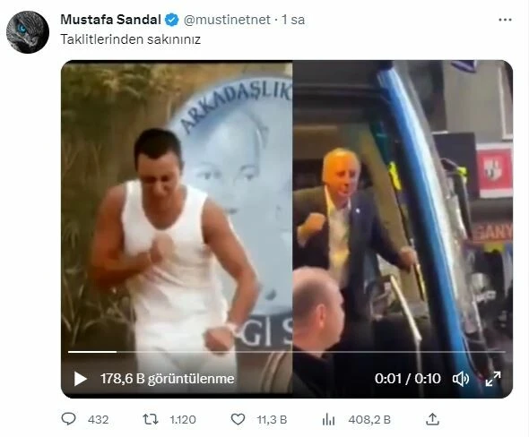 Mustafa Sandal'dan Muharrem İnce'ye danslı gönderme