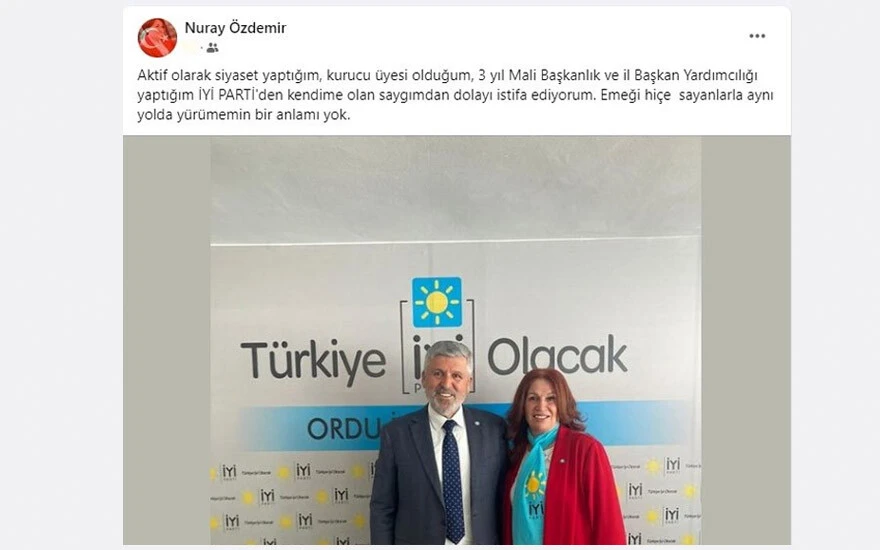 İYİ Parti'de 'İdris Naim Şahin' krizi! Kurucu üye sert sözlerle istifa etti İYİ Parti'de 'İdris Naim Şahin' krizi! Kurucu üye sert sözlerle istifa etti