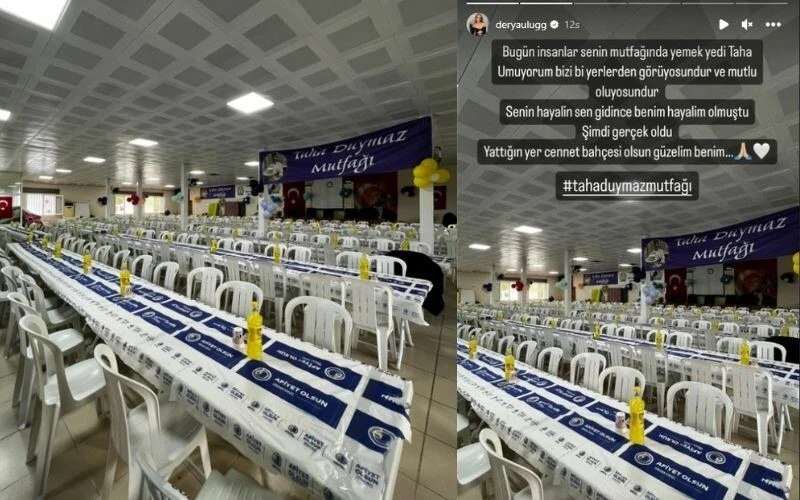 Derya Uluğ, depremde ölen Taha için iftar yemeği verdi: Keşke hayatta olsaydın da kendin yapsaydın!
