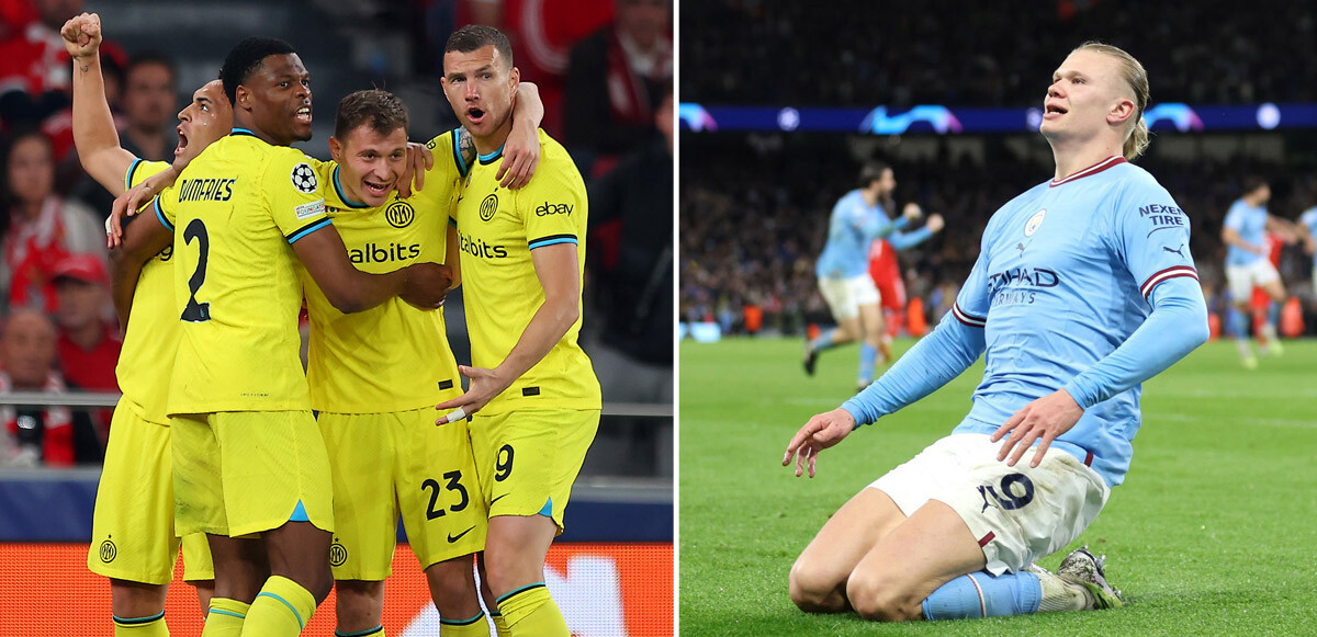 Şampiyonlar Ligi&#039;nde Manchester City ve Inter yarı final kapısını araladı