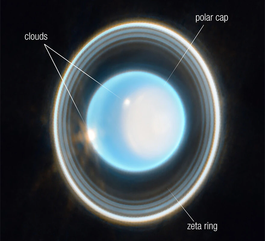 NASA yetkilileri şaşırdı! James Webb'den Uranüs fotoğrafı