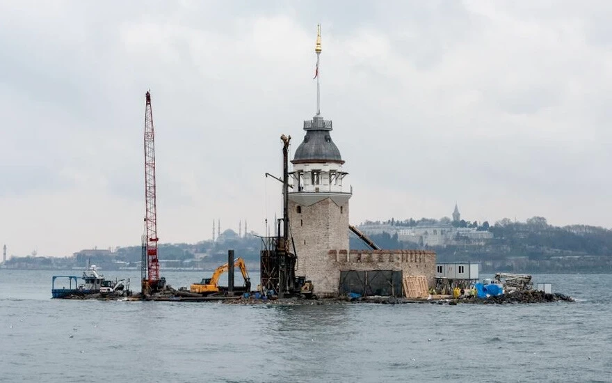 Açılışa çok az kaldı: Kız Kulesi'nin son hali görüntülendi