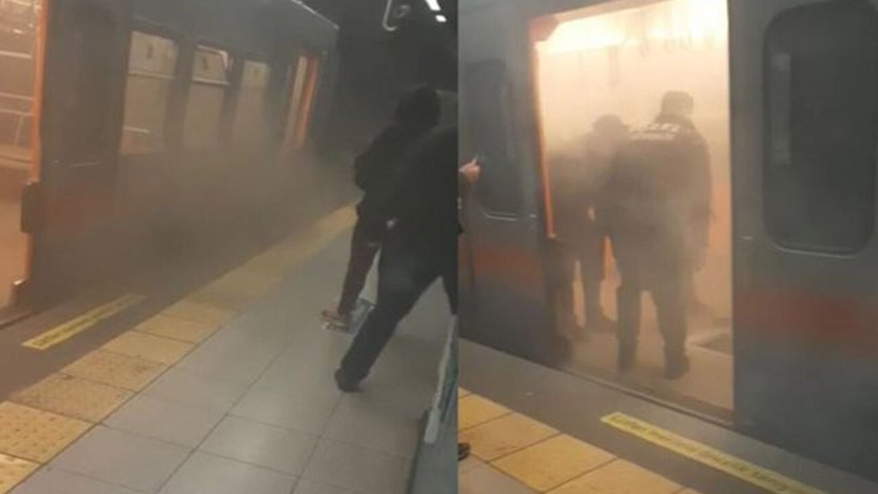 İstanbul metrosunda panik anları! Menderes durağında dumanlar yükseldi