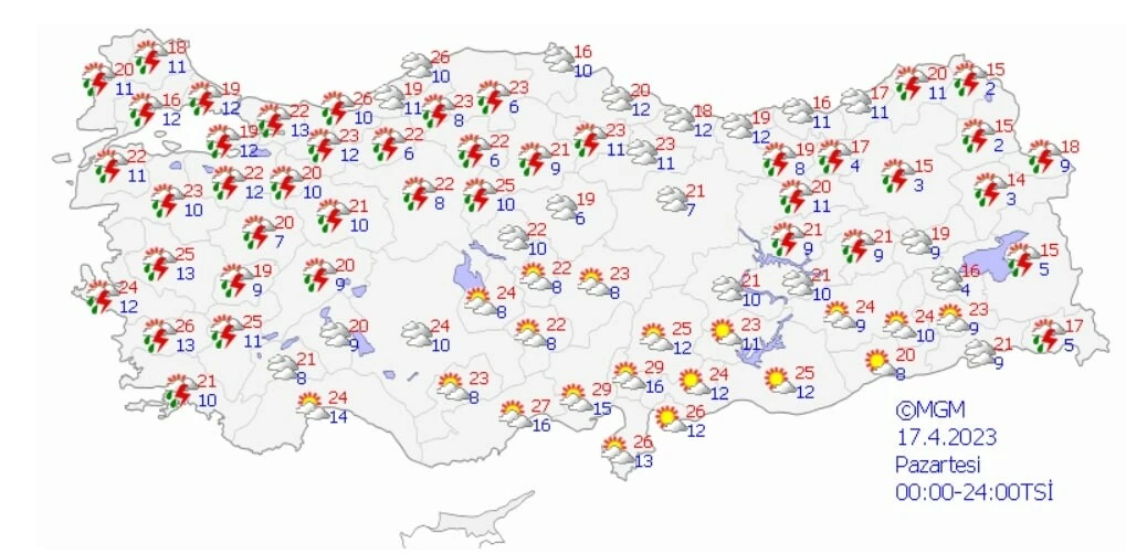 Gök gürültülü sağanak kapıda! Meteoroloji'den 3 bölgeye uyarı