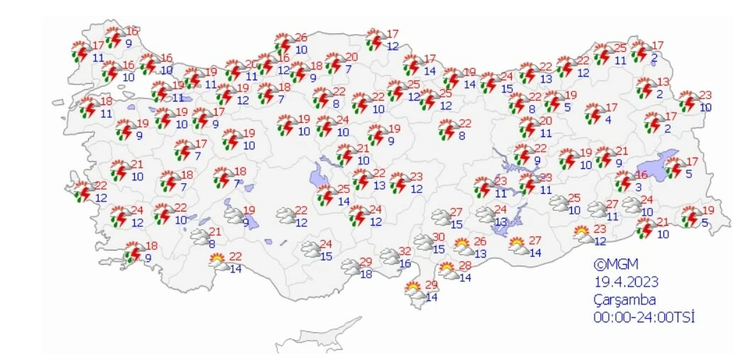 Gök gürültülü sağanak kapıda! Meteoroloji'den 3 bölgeye uyarı