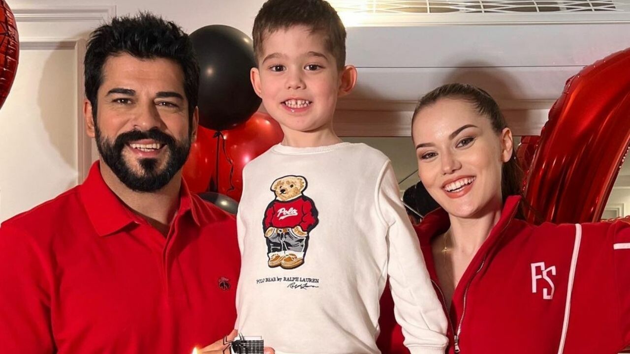 Burak Özçivit ve Fahriye Evcen, Karan’ın doğum gününde küçük oğullarını sır gibi sakladı!