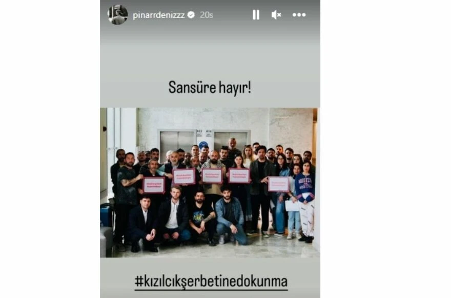 Yargı dizisi setinde Kızılcık Şerbeti tepkisi! Tüm ekip bir oldu!