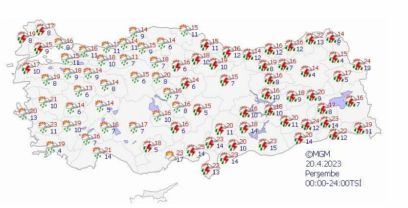 Şimşek, gök gürültüsü, sağanak ve fırtına! Peş peşe uyarılar geldi: Meteoroloji o illere dikkat çekti