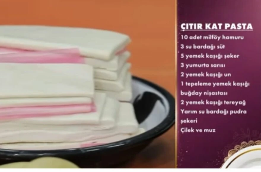 19 Nisan Gelinim Mutfakta puan durumu! Çıtır kat pasta tarifi!