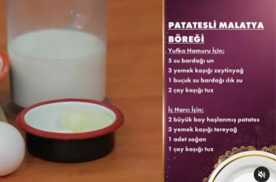 20 Nisan Gelinim Mutfakta puan durumu! Patatesli Malatya böreği tarifi!