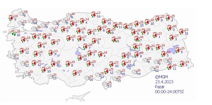 Bayramda ‘sağanak’ var! Meteoroloji bölge bölge uyardı… İşte 5 günlük hava tahmin raporu