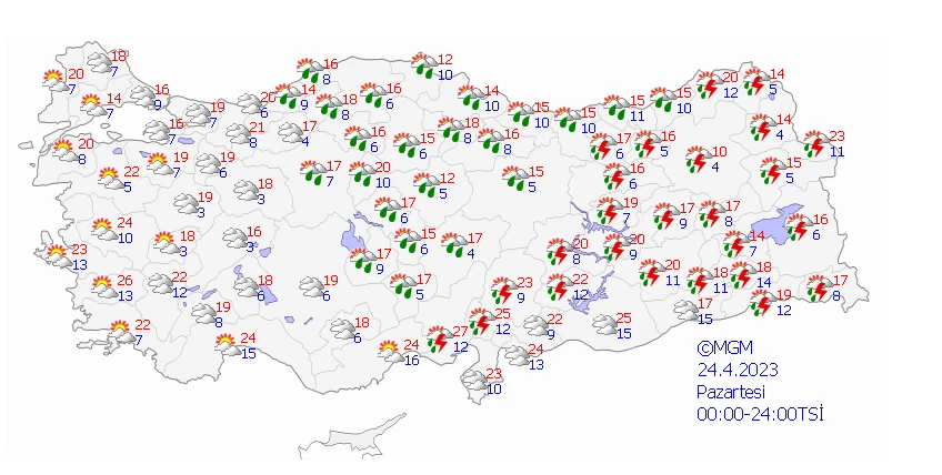 Bayramda ‘sağanak’ var! Meteoroloji bölge bölge uyardı… İşte 5 günlük hava tahmin raporu