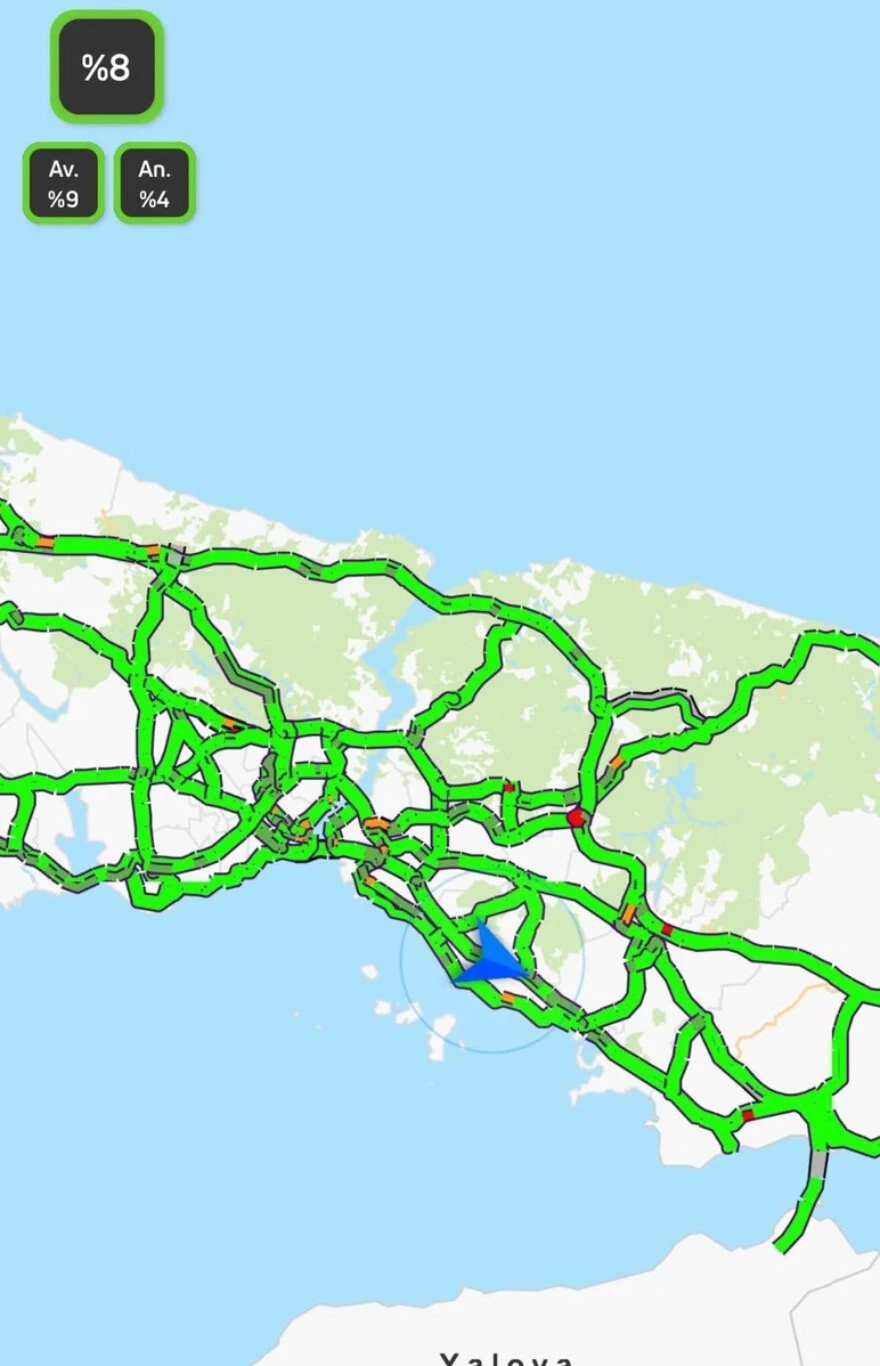 İstanbul'da bayramın ilk günü yollar boş kaldı