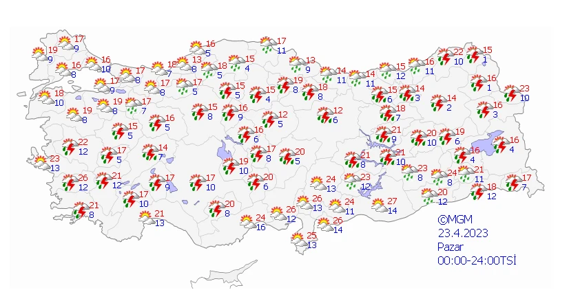 Bayramın ikinci gününde hava nasıl olacak? Yerel yağışlar dışında güneş tekrar yüzünü gösterecek…