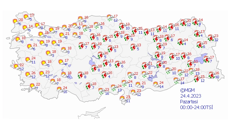 Bayramın ikinci gününde hava nasıl olacak? Yerel yağışlar dışında güneş tekrar yüzünü gösterecek…